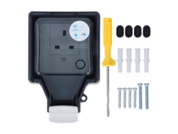 Enchufe Inteligente Wifi Ip66 Resistente Al Agua, Con Control Por Voz Y Programación Para Exteriores (reino Unido, 110-250 V)