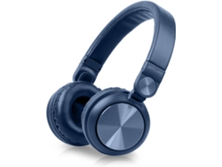 Auscultadores Bluetooth MUSE M-276 (Over Ear - Micrófono - Azul)