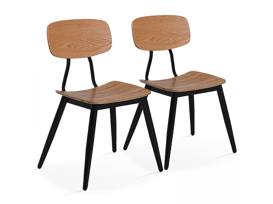 Juego de 2 sillas de madera FSC®