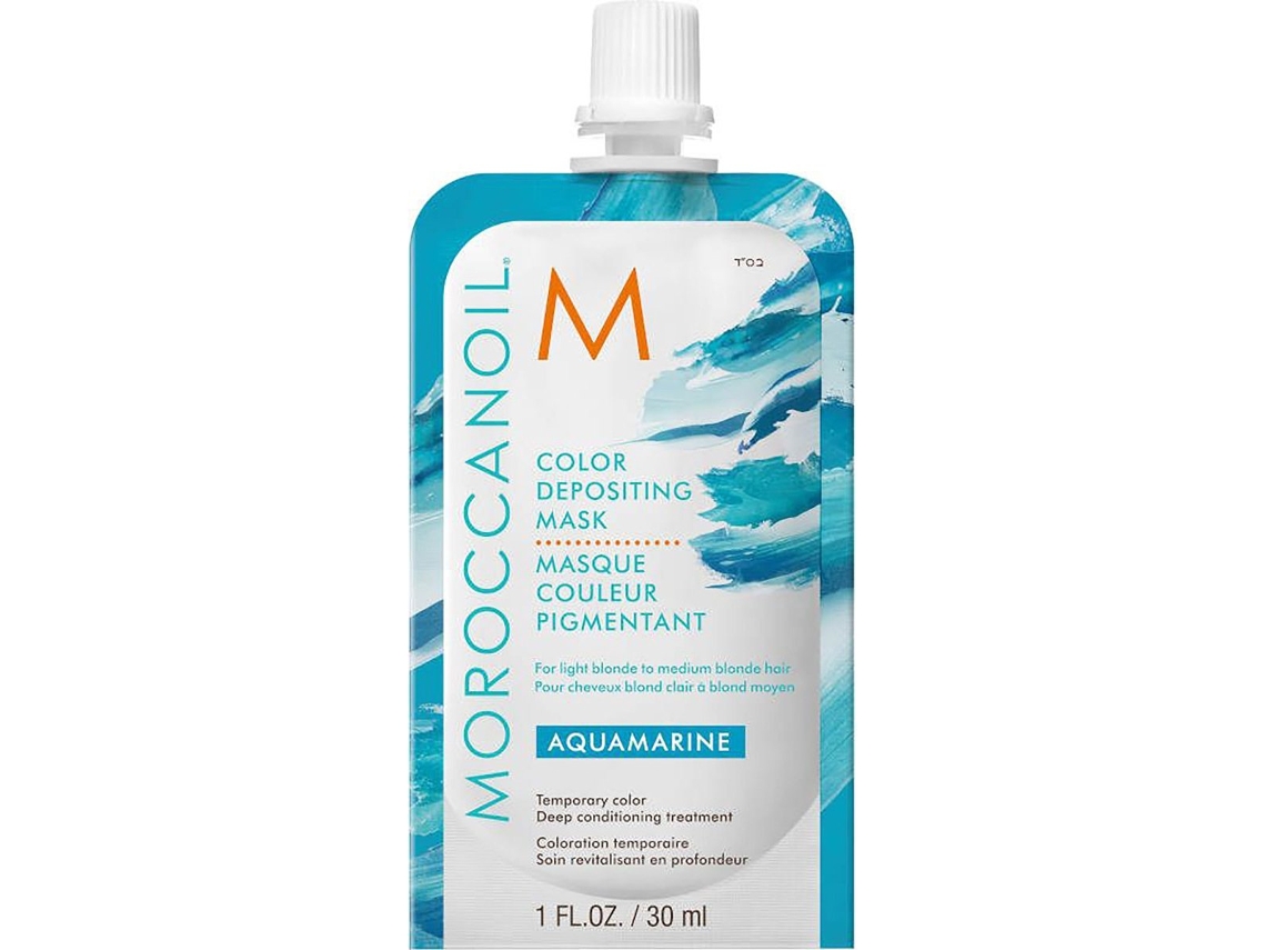Mascarilla colorante Moroccanoil Aquamarine 30 ml