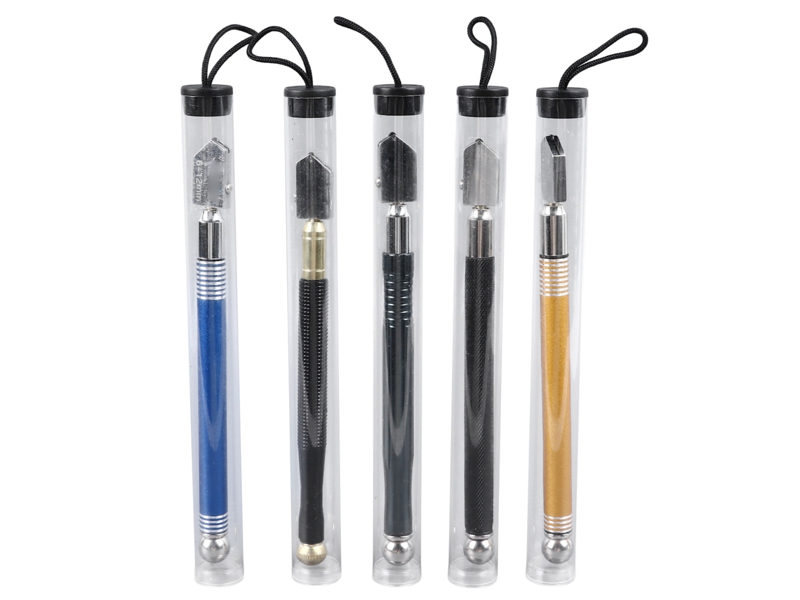 5 Piezas De Cutter De Vidrio Y Cerámica Con Hoja De Acero Tungsteno Afilada, Herramienta Manual Multifuncional