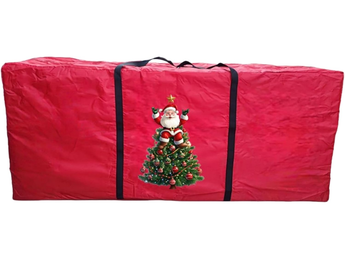 Bolsa Para Árbol De Navidad - Bolsa Organizadora Grande Para Fiestas | Bolsa Roja Para Guardar Coronas Navideñas, Para Menos De