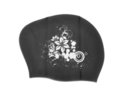 Gorro De Natación De Silicona Impermeable Para Mujer Hombre Niño Cabello Largo Corto Ideal Baño Diving Negro