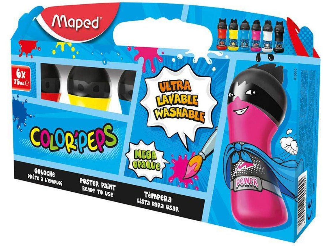 Guache MAPED 492897 (6 Colores - 75 ml)