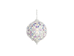 Lampara Techo Metal Acrilico Flor Blanco 28x28x44cm