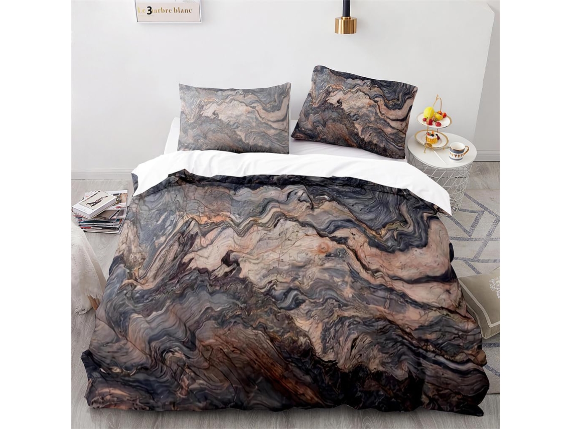 Juego Ropa Cama Estampado Funda Nórdica Almohada 220x240 Cm 140x200 65x65 200x200 240x260