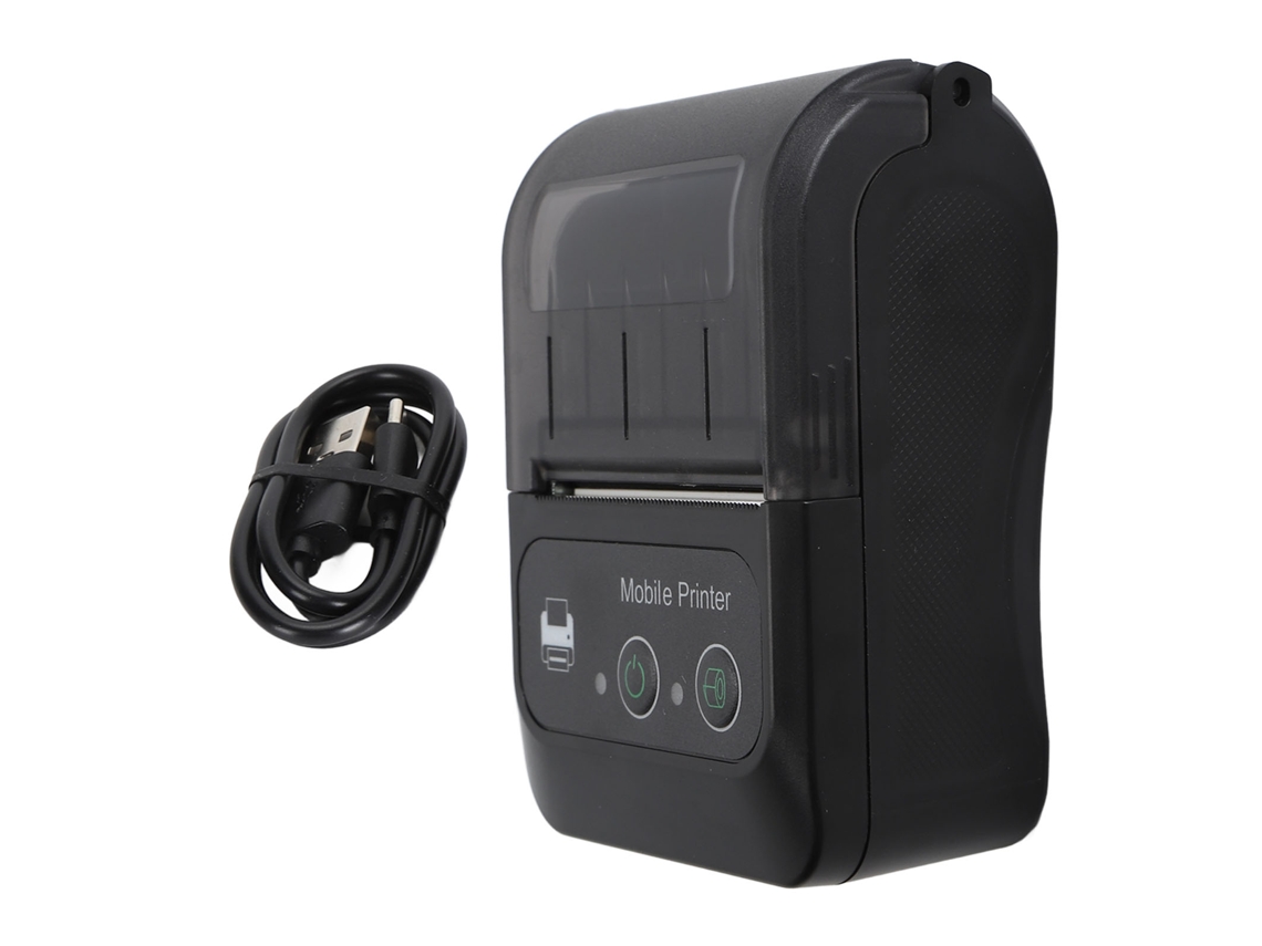 Impresora Térmica Portátil De Recibos Bluetooth De 48 Mm Con Batería De 1500 Mah Para Restaurantes, Cafeterías Y Tiendas.
