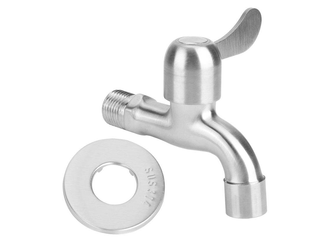 Válvula de grifo de acero inoxidable 304 (lavadero de cocina)