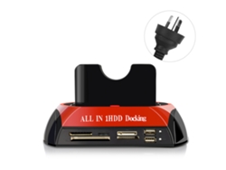 Estación De Acoplamiento De Hdd Sata Ide Usb3.0 De 2.5'' Y 3.5'' Con Doble Bahía