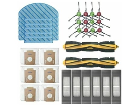 Filtros de escova principal escovas laterais para ecovacs deebot ozmo t8 t9pro