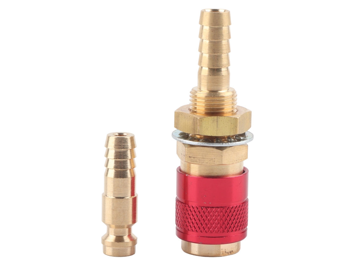 Adaptador De Manguera De Conexión Rápida Para Antorcha De Soldadura Mig/tig (rojo)