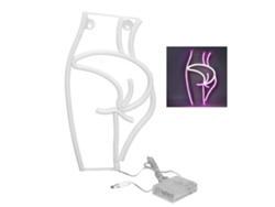 Luz De Neón Para Mujer, Forma Interesante, Bivolt, Luz Nocturna Led Portátil Para Bar/ktv, Rosa