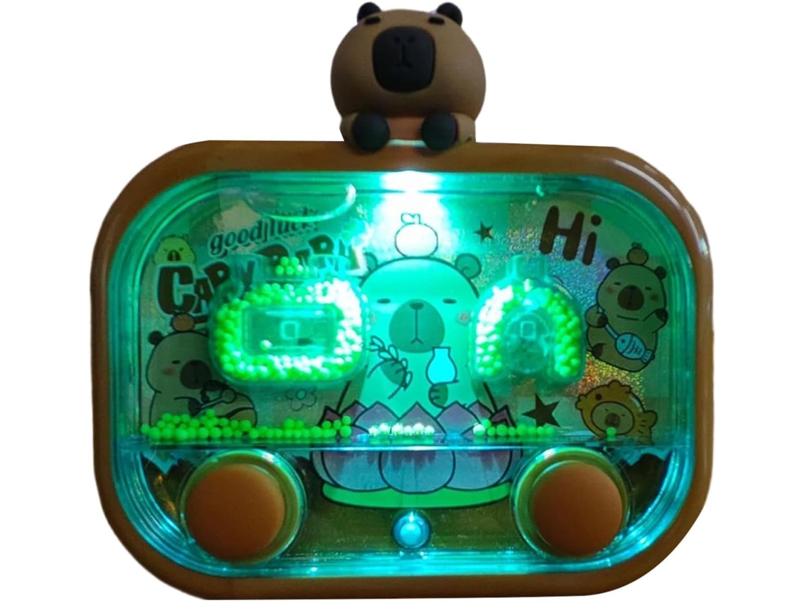 Juegos Acuáticos Para Niños: Acuario Transparente Visible, Juguete Lanzador De Doble Botón Con Diseño De Capibara,