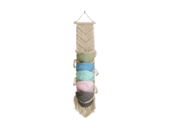 Soporte de pared bohemio tejido a mano para sombreros