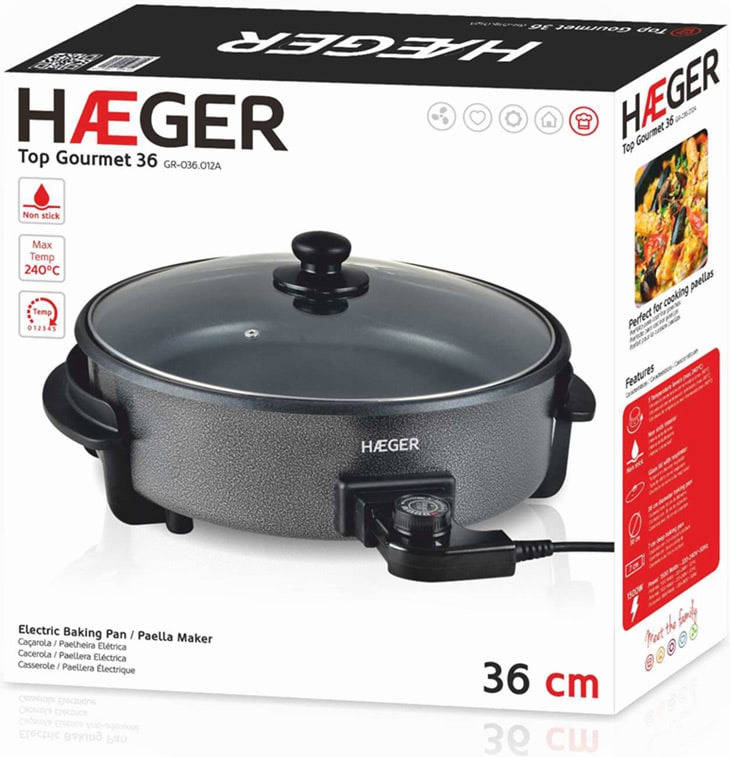 Paellera Eléctrica HAEGER GR-036.012A (1500 W)