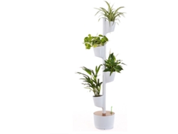 Estante para Plantas CITYSENS Blanca 4 macetas smart kit (145x29x29cm)