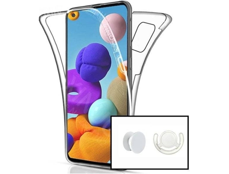 Kit Carcasa + Soporte + Gripholder Samsung Galaxy M12 PHONECARE 360° Impact Protection