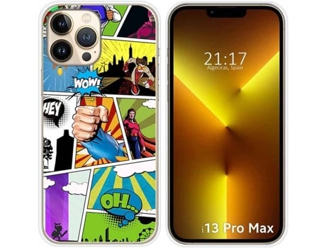 Carcasa iPhone 13 Pro Max (6.7) TUMUNDOSMARTPHONE Comic Dibujos Multicolor