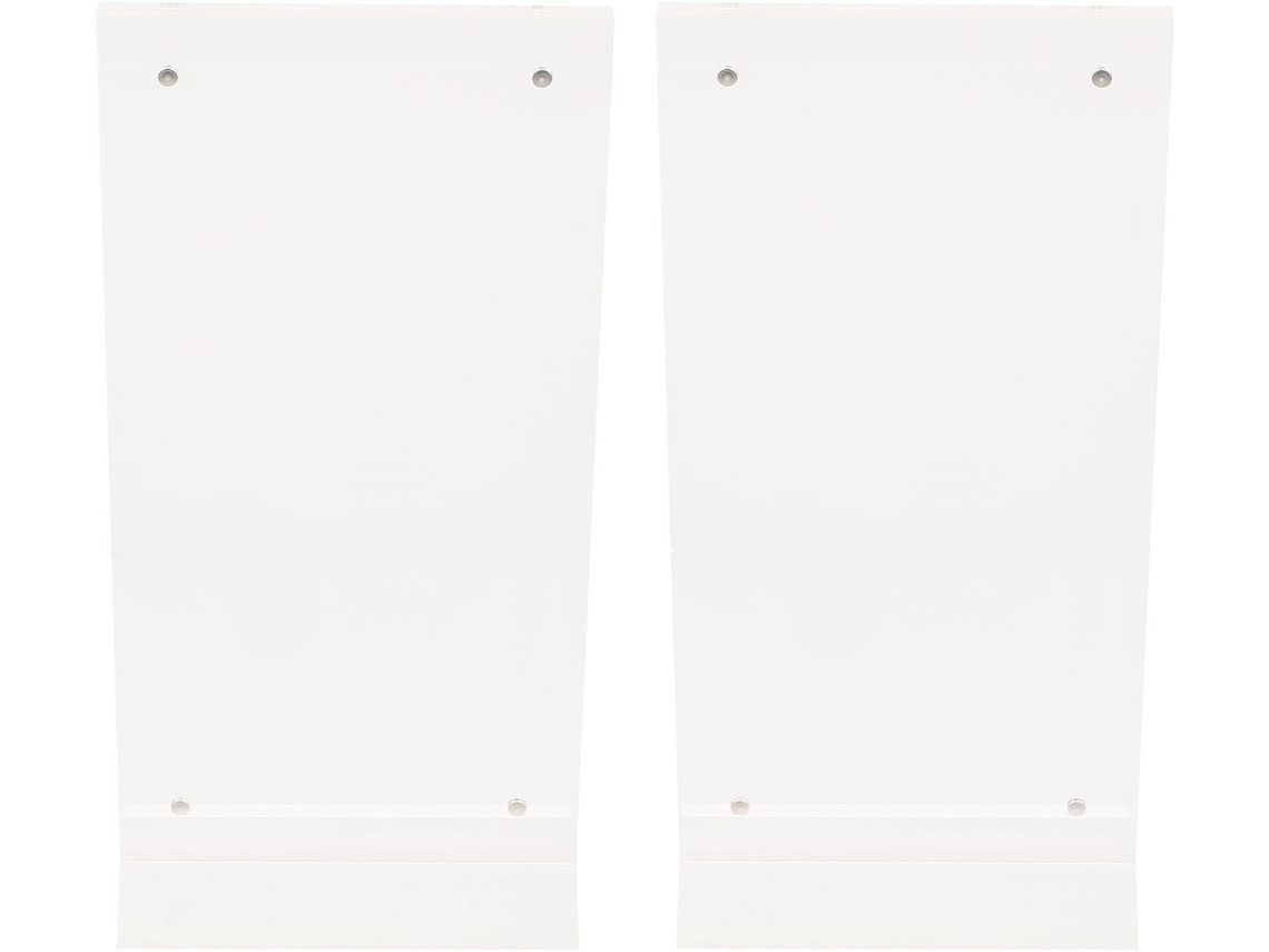 Soporte Magnético Para Menús En Acrílico Transparente, 10x20 Cm, Juego De 2 Unidades Para Exhibición De Escritorio.