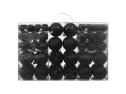 100 Adornos Navideños Ergonómicos De Plástico Negro Para Uso Diario.