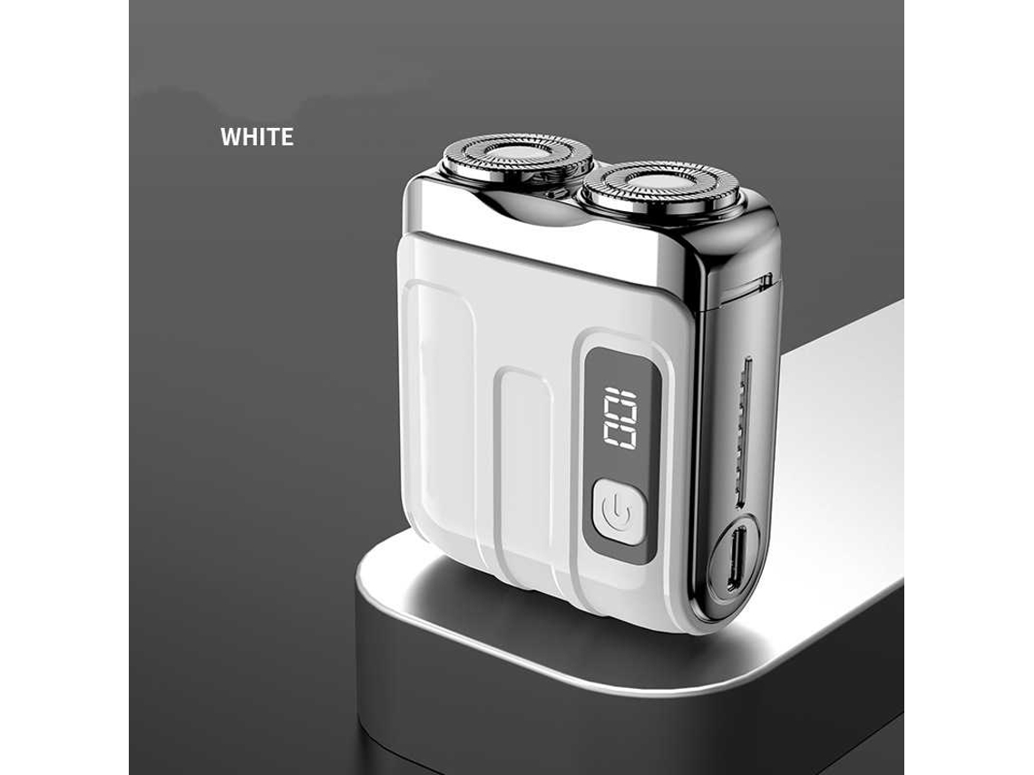 Afeitadora Eléctrica Portátil Doble Cabeza Magnética, Pantalla Digital, Carga Rápida Type-c, Resistente Al Agua, Ideal Para Viajes