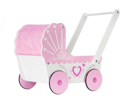 Cochecito de muñecas de madera Cochecito para niños - Empuje 47*26,5*40 cm - Carro MAMABRUM
