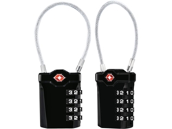 Bloques De Equipaje, Combinación De 4 Dígitos, 2 Pcs, Negro