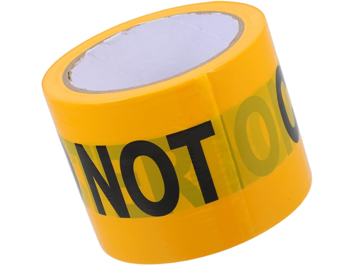 1 Rollo De Cinta De Advertencia No Adhesiva De Alta Visibilidad.
