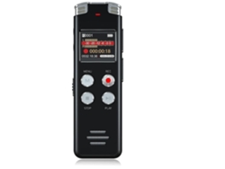 Grabadora de voz digital de 64 GB con grabación y reproducción activada por voz Máquina de dictado dictáfono recargable por USB con reproductor Mp3 Negro YEMAESRE