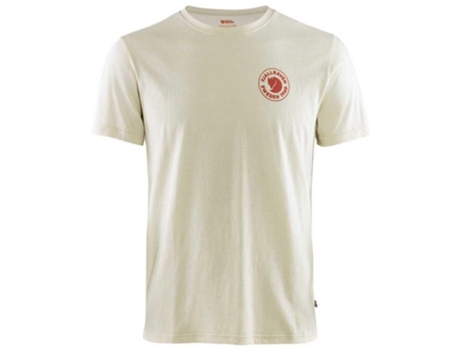 Camiseta de Hombre FJÄLLRÄVEN Logo Montaña Blanco (XL)