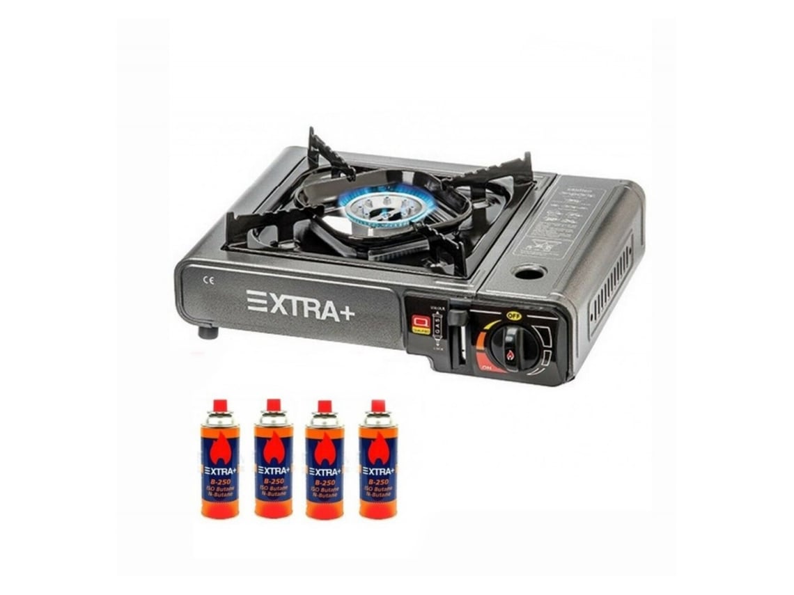 Hornillo Gas Cocina De Gas Portátil Universalblue - 1 Fuego, 2200 W, Negro | Ideal Para Camping Y Exteriores Hornillo Gas Butano