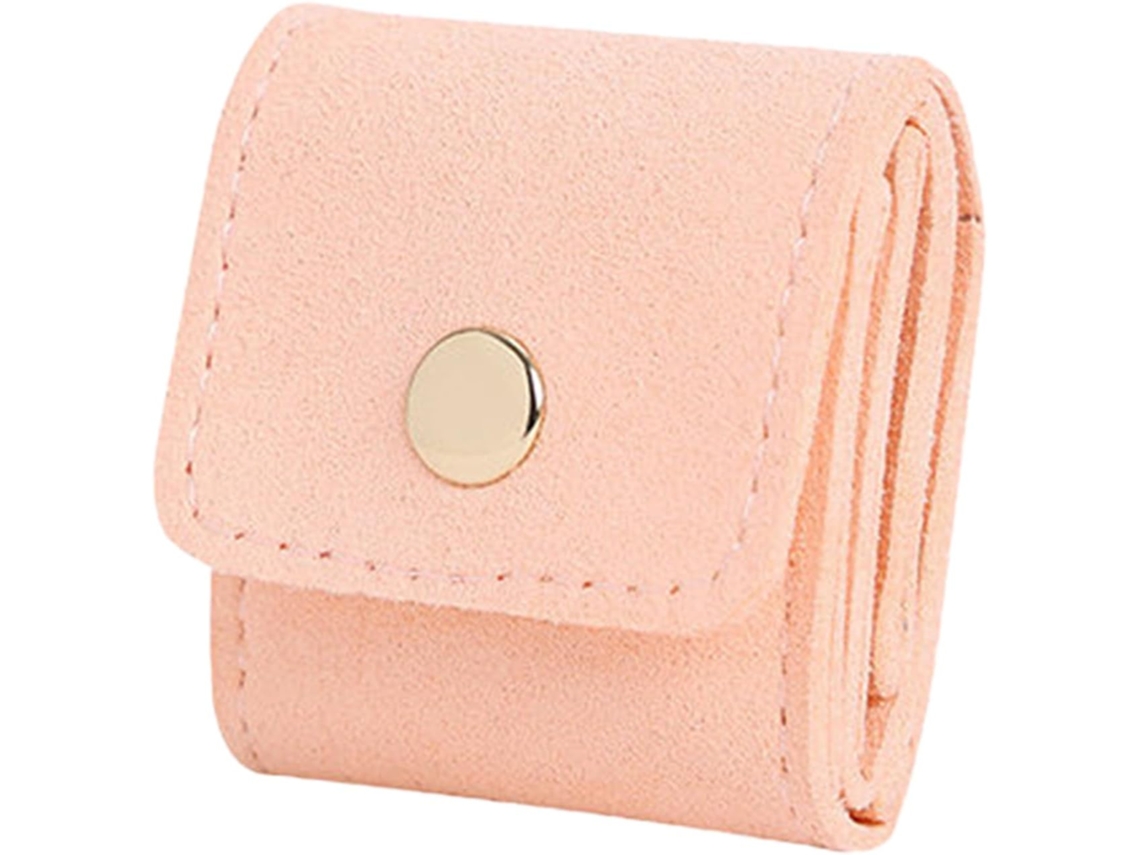 Estuche Viaje Joyas Pequeño Bolsa Moderna Compartimentos Cremallera Diseño Plegable Vacaciones Playa Bodas