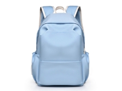 Mochila multifuncional de gran capacidad, mochila informal para la escuela, viajes y trabajo, azul claro.