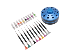 Juego profesional de destornilladores de 30 hojas para relojes - Azul