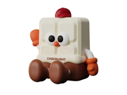 Luz nocturna LED recargable con un bonito diseño de chocolate. Rosewell