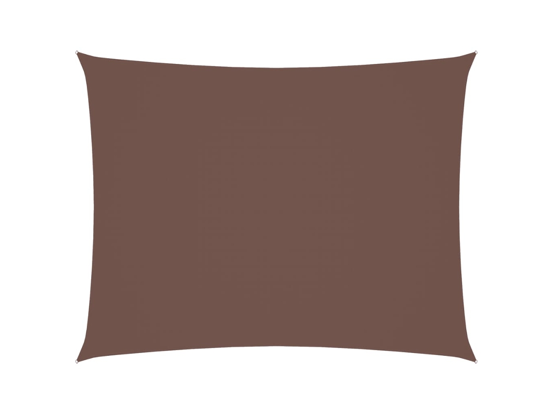 Maison Exclusive - Toldo De Vela Rectangular Tela Oxford Marrón 5x6 M