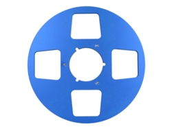 Rollo De Cinta Vacío De 10,5 Pulgadas (1/4 De Pulgada) Con 4 Agujeros, Aleación De Aluminio, Para Grabadora Rollo A Rollo, Azul.