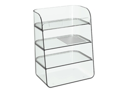 Organizador De Cosméticos Multicapa Para Escritorio Y Baño Con Compartimentos De Almacenamiento Transparentes.