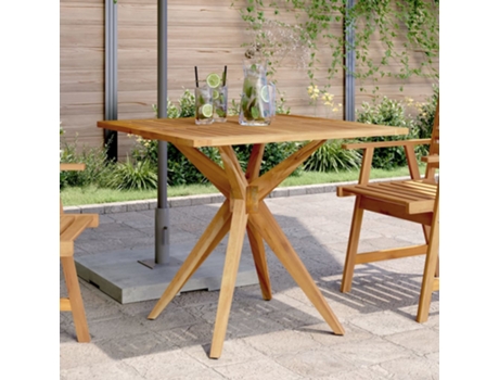 Mesa De Jardín VIDAXL Marrón Madera (85x85x75 cm)