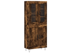 Maison Exclusive - Aparador Alto Madera Contrachapada Roble Ahumado 69,5x34x180 Cm