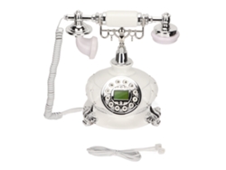 Telefone Fixo Retrô Prateado EOOCOO