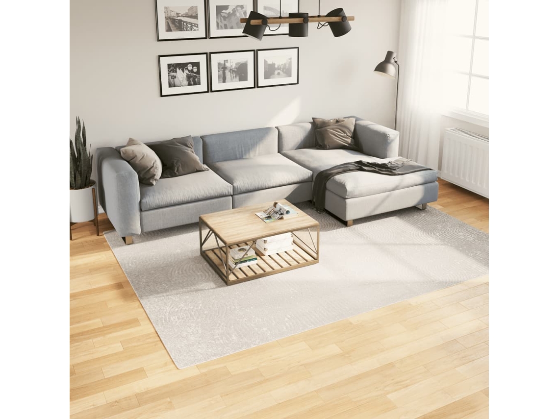 Alfombra De Pelo Corto Look Escandinavo Iza Crema 200x280 Cm
