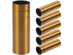 6 Manguitos Metálicos Para Portavelas De 25 X 80 Mm (mm)