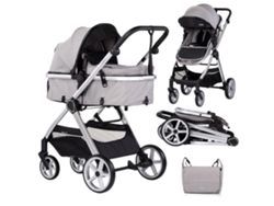 Carrito De Bebé Duo Convertible Vista De Chipolino Hasta 22 Kg - Cloud Grey