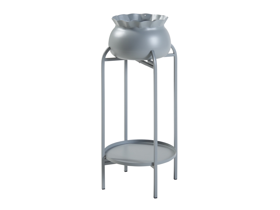 Soporte para plantas Altena 2 niveles metal 81x40x40cm - Gris [EN.CASA]