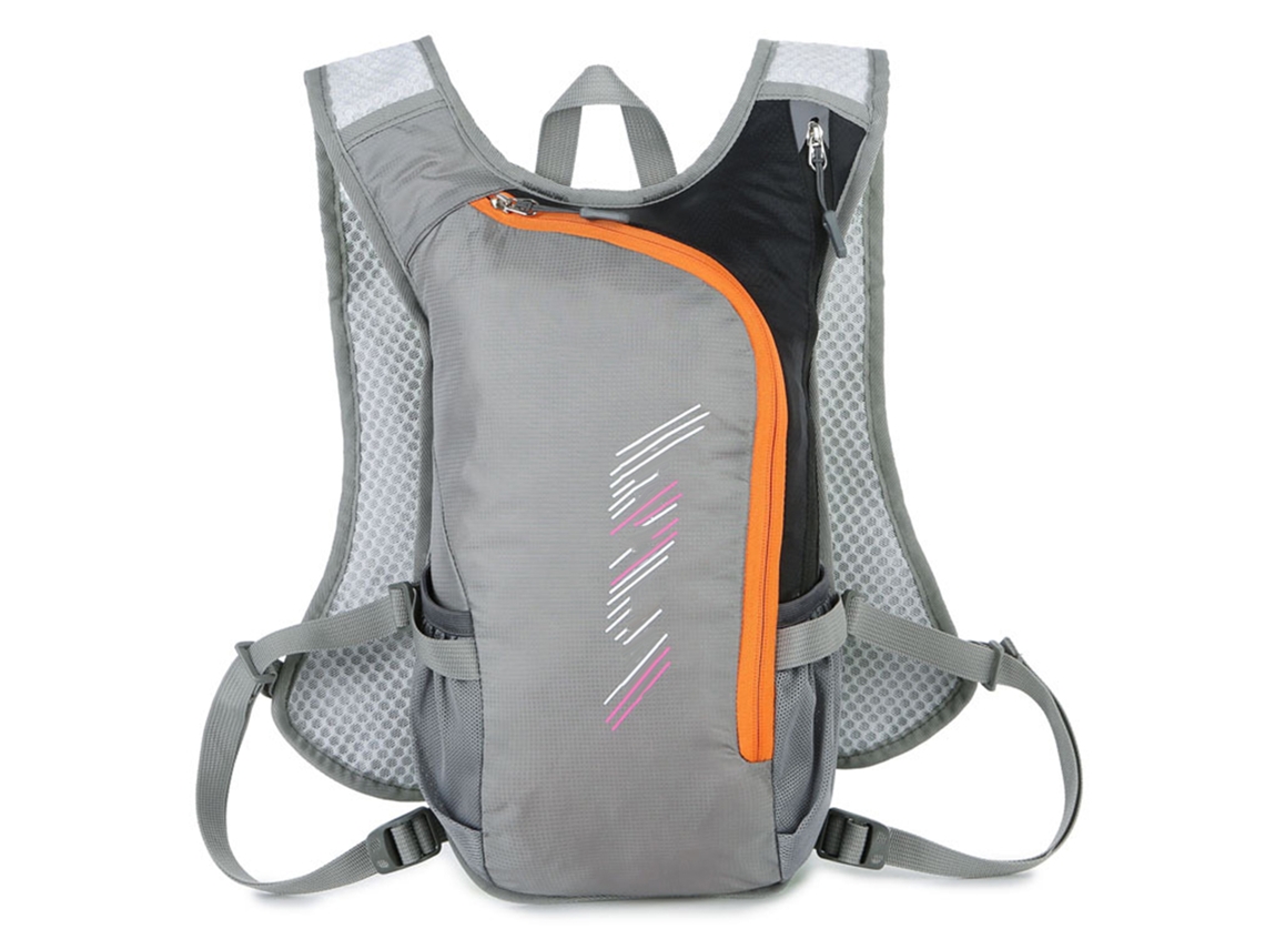 2026-mochila Hidratante Respirable De Nylon Con Bladder Reflectante Para Senderismo, Correr Y Ciclismo