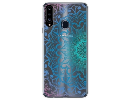 Carcasa Samsung Galaxy A20s TUMUNDOSMARTPHONE Dibujos Transparente Multicolor