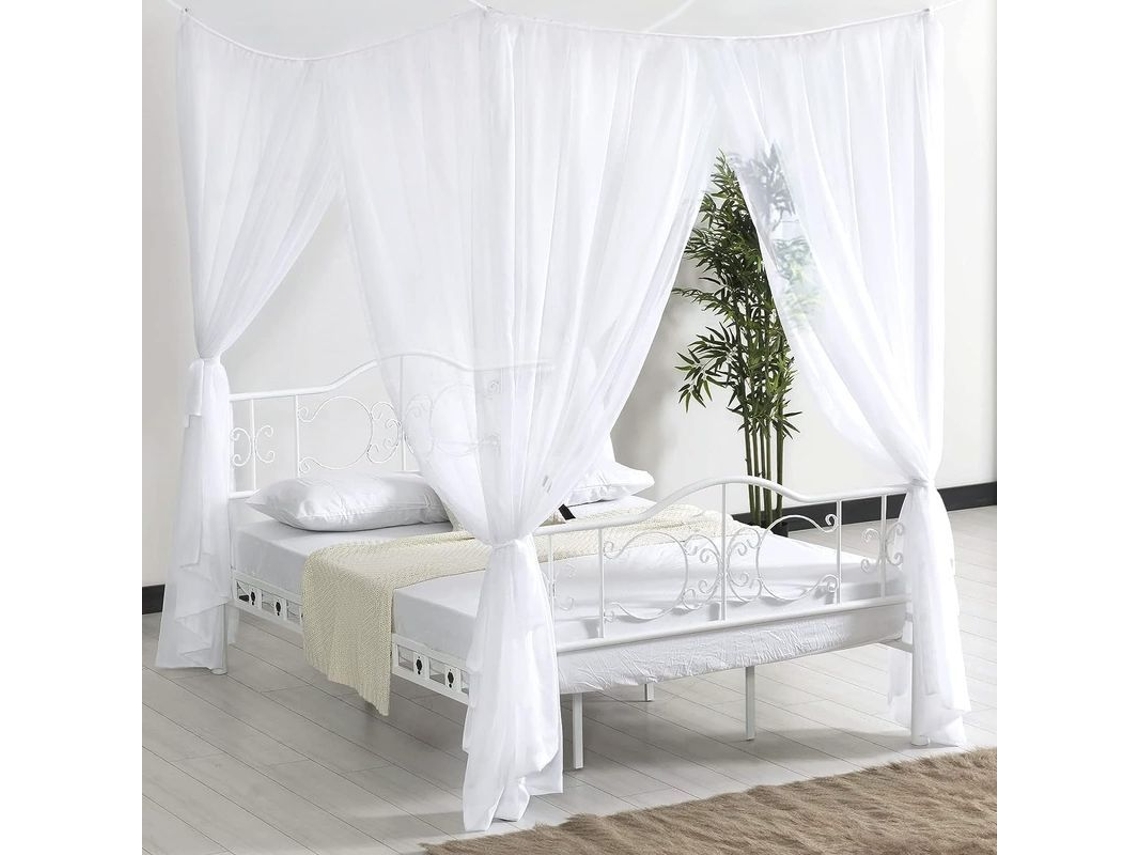 2026-47884-mosquitera Linjou Para Cama Doble Y Simple 190x240x210 Cm, Material Poliéster, Fácil Instalación Y Lavado