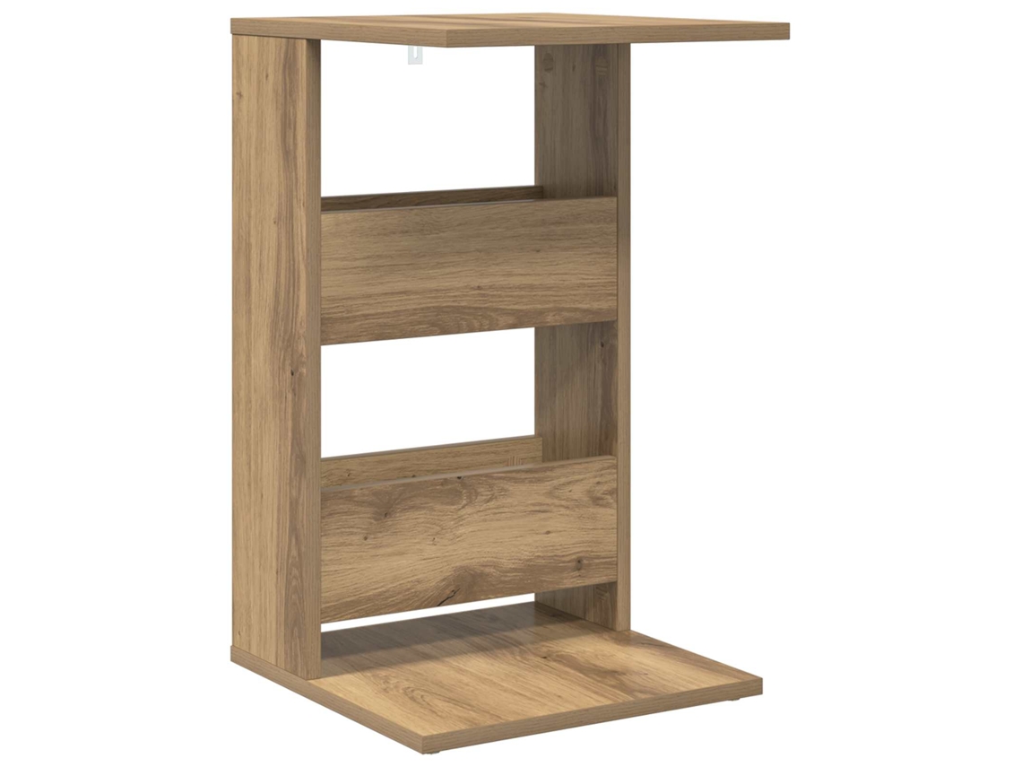 Mesa auxiliar de roble hecha a mano 40 x 35 x 60,5 cm MAISON EXCLUSIVE