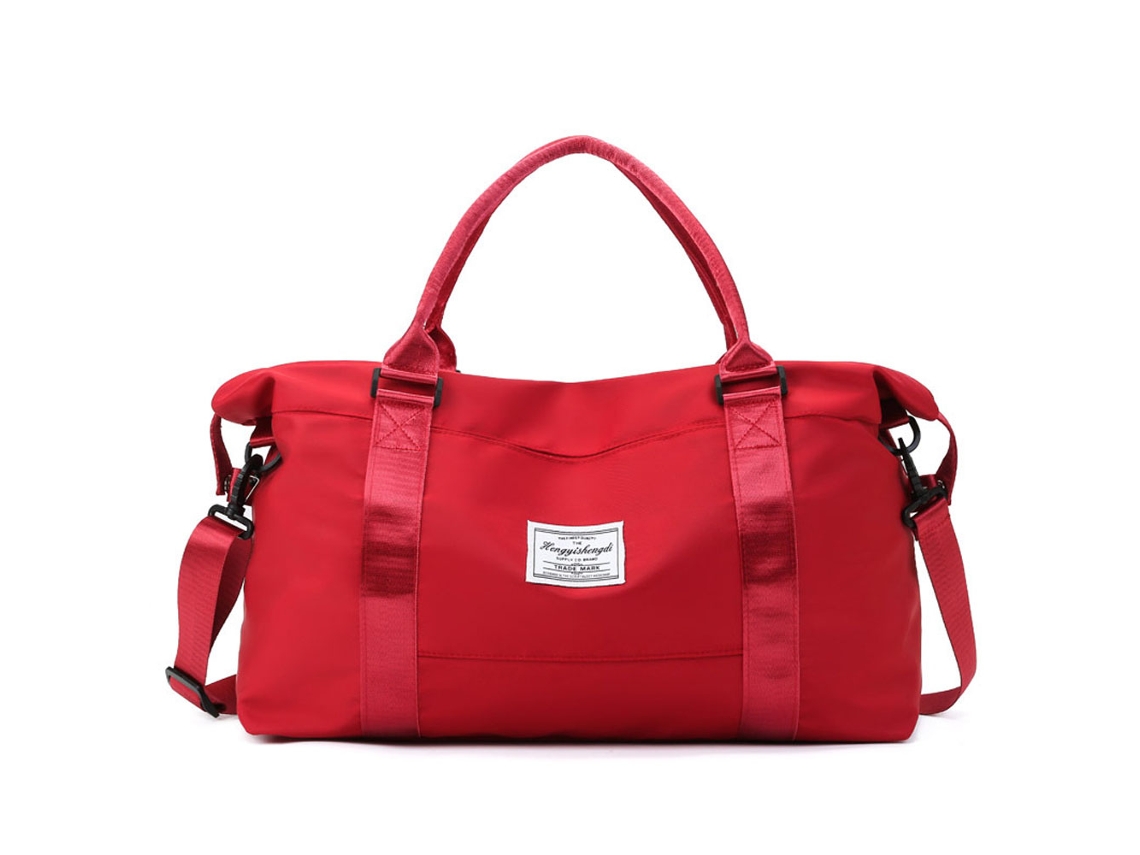 Maleta De Viaje De Mujer Para Fitness Deportiva Gimnasio Tecido Rojo (15.35x23.62x6.29)